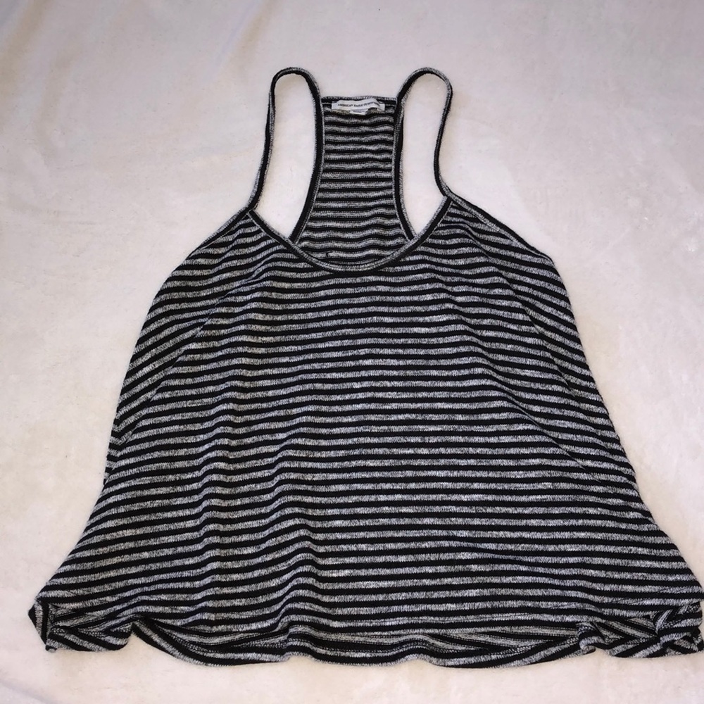 American Eagle Striped Racerback Tank